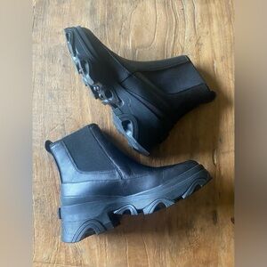 New Sorel Waterproof Women’s Brex Chelsea Boot Black Size 8